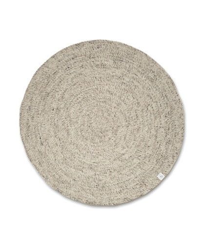 Merino matta rund natural beige