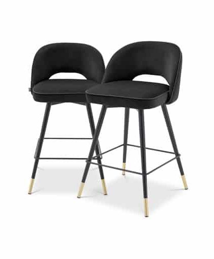 Cliff barstolar roche black velvet 2-set