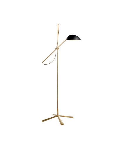 Graphic golvlampa antik mässing/svart