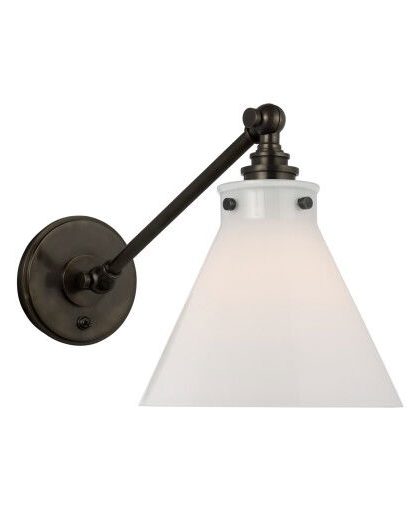 Parkington vägglampa brons/vit