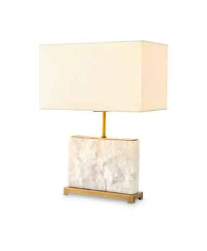 Newton bordslampa antik mässing