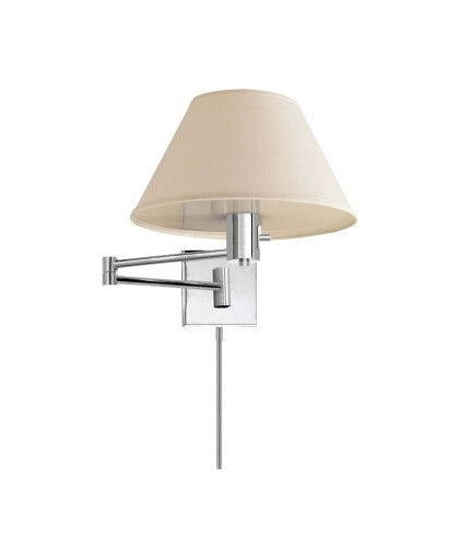Classic vägglampa nickel