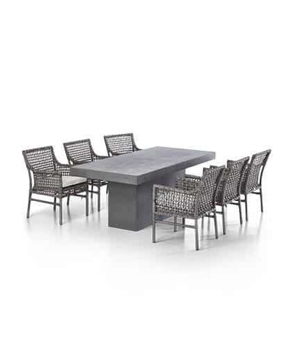 Santa Monica karmstol med Campos matbord