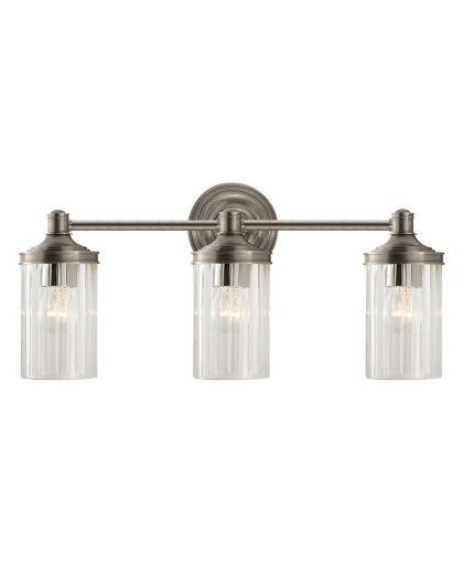 Ava vägglampa trippel antik nickel