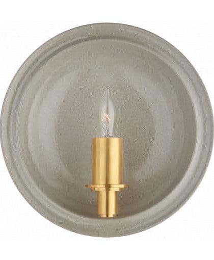 Leeds Round vägglampa grå