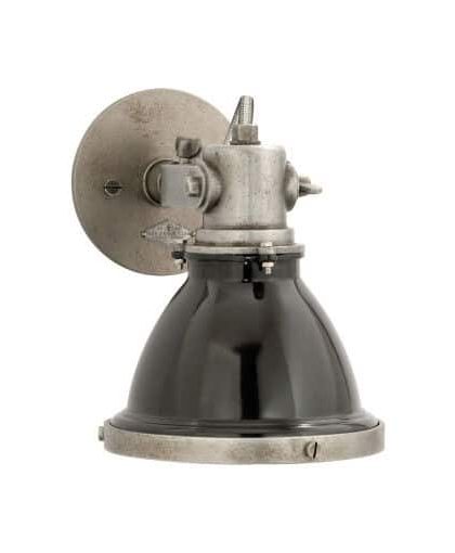 Fulton vägglampa Industrial Steel/svart