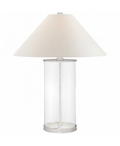 Modern bordslampa silver