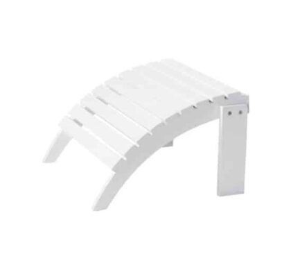 Adirondack fotpall vit