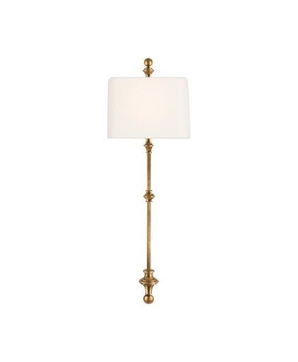 Cawdor Stanchion vägglampa antik mässing