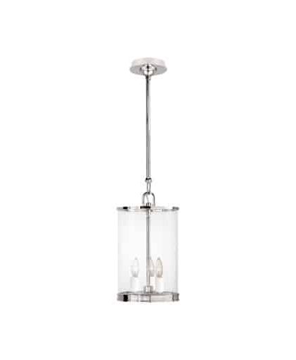 Modern taklampa nickel