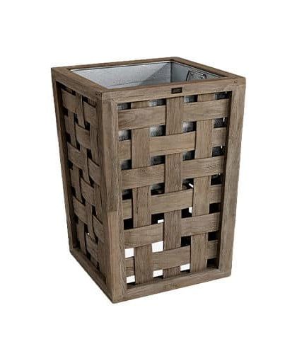 Caprice blomlåda teak charcoal