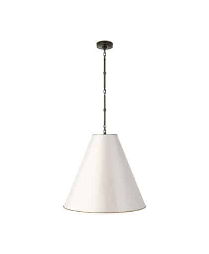 Goodman taklampa brons/vit L