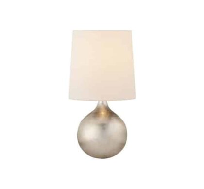 Mini Warren bordslampa Burnished Silver Leaf