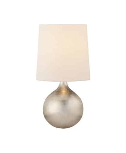 Mini Warren bordslampa Burnished Silver Leaf