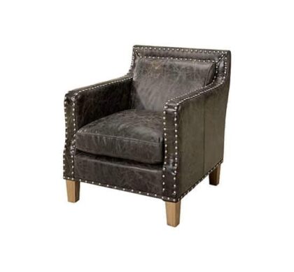 Nizam skinnfåtölj fudge