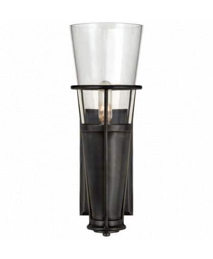 Robinson vägglampa brons/klarglas
