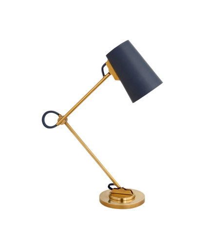 Benton skrivbordslampa justerbar mässing/navy