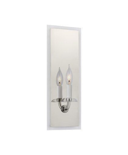 Brigitte vägglampa nickel Medium