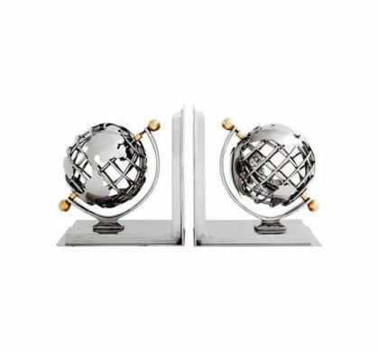 Globe bokstöd nickel set of 2