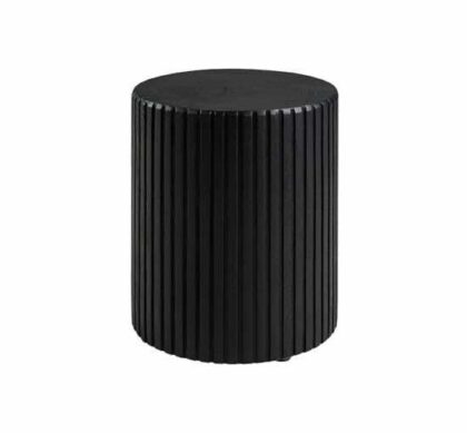 Groove sidobord svart