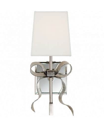 Ellery vägglampa nickel/cream