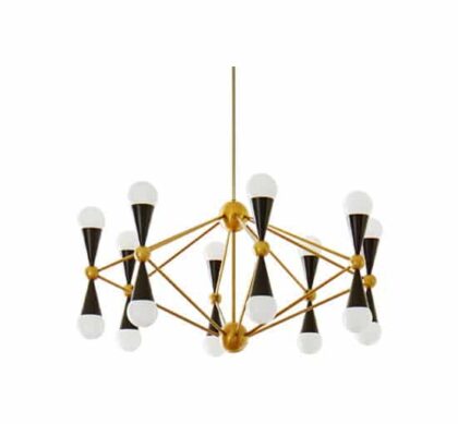 Caracas taklampa mässing/svart