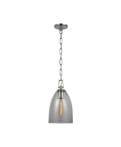 Andros takpendel nickel/rökfärgat glas M