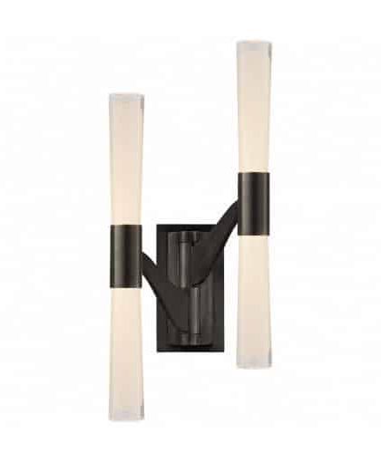 Brenta vägglampa dubbel brons