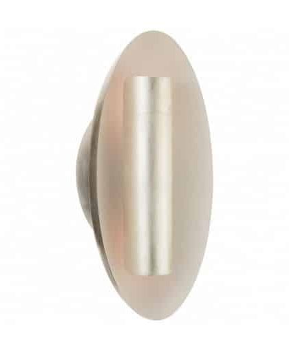 Aura vägglampa oval silver