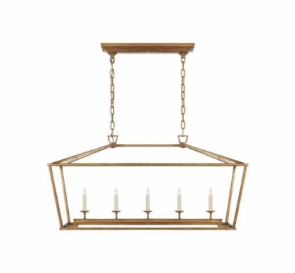 Darlana taklampa linjär Gilded Iron M