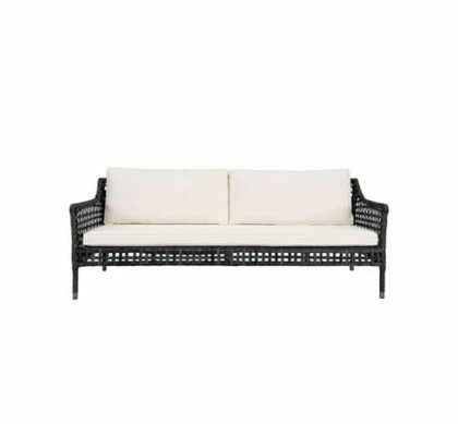 Santa Monica soffa svart 3-sits