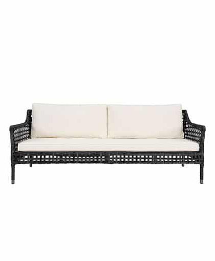 Santa Monica soffa svart 3-sits