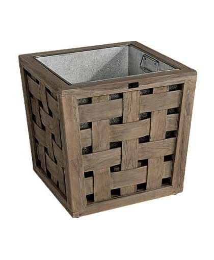 Caprice blomlåda teak charcoal