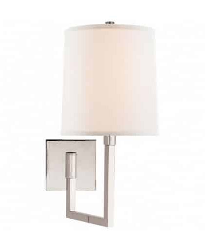 Aspect vägglampa nickel S