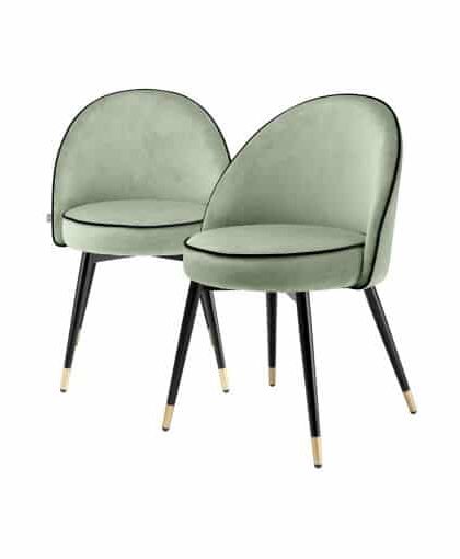 Cooper matstol savona pistache green 2-set