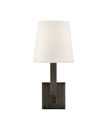 Square Tube vägglampa brons
