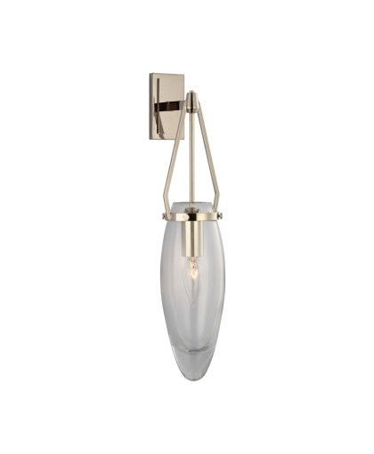 Myla vägglampa nickel/klarglas