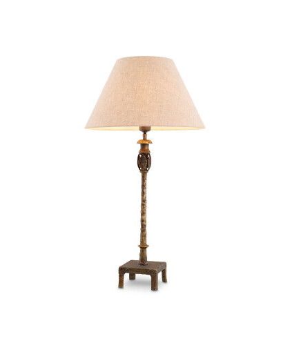Santoro bordslampa antik mässing