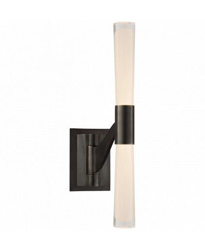 Brenta vägglampa vridbar brons/klarglas