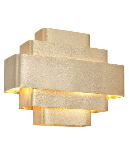 Pegaso vägglampa guld