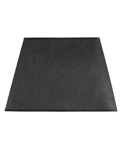 Square lampskärm black leather