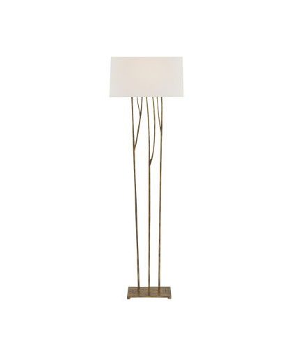 Aspen golvlampa Gilded Iron/linne