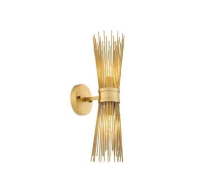 Romeo vägglampa dubbel antik mässing