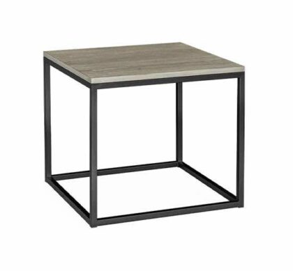 Mason sidobord antik grå kvadrat