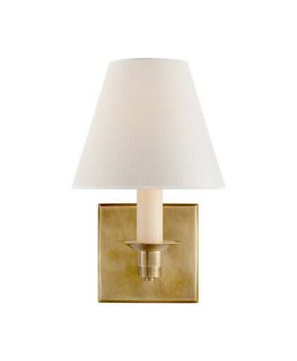 Evans vägglampa mässing
