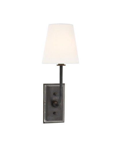 Hulton vägglampa brons/linne