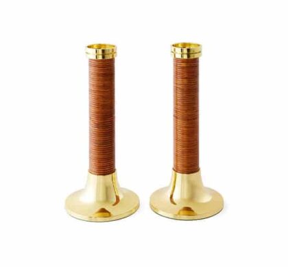 Riviera ljusstakar mässing 2-pack