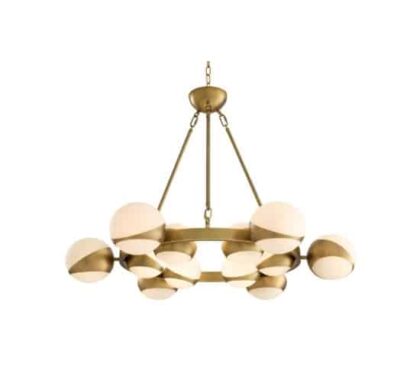 Piazetta taklampa antik mässing