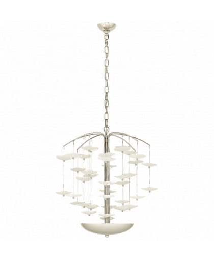 Leighton Cascading takkrona nickel/cream