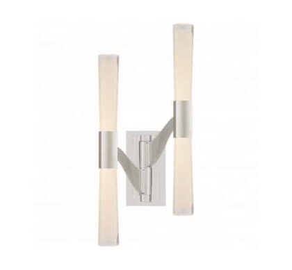 Brenta vägglampa dubbel nickel